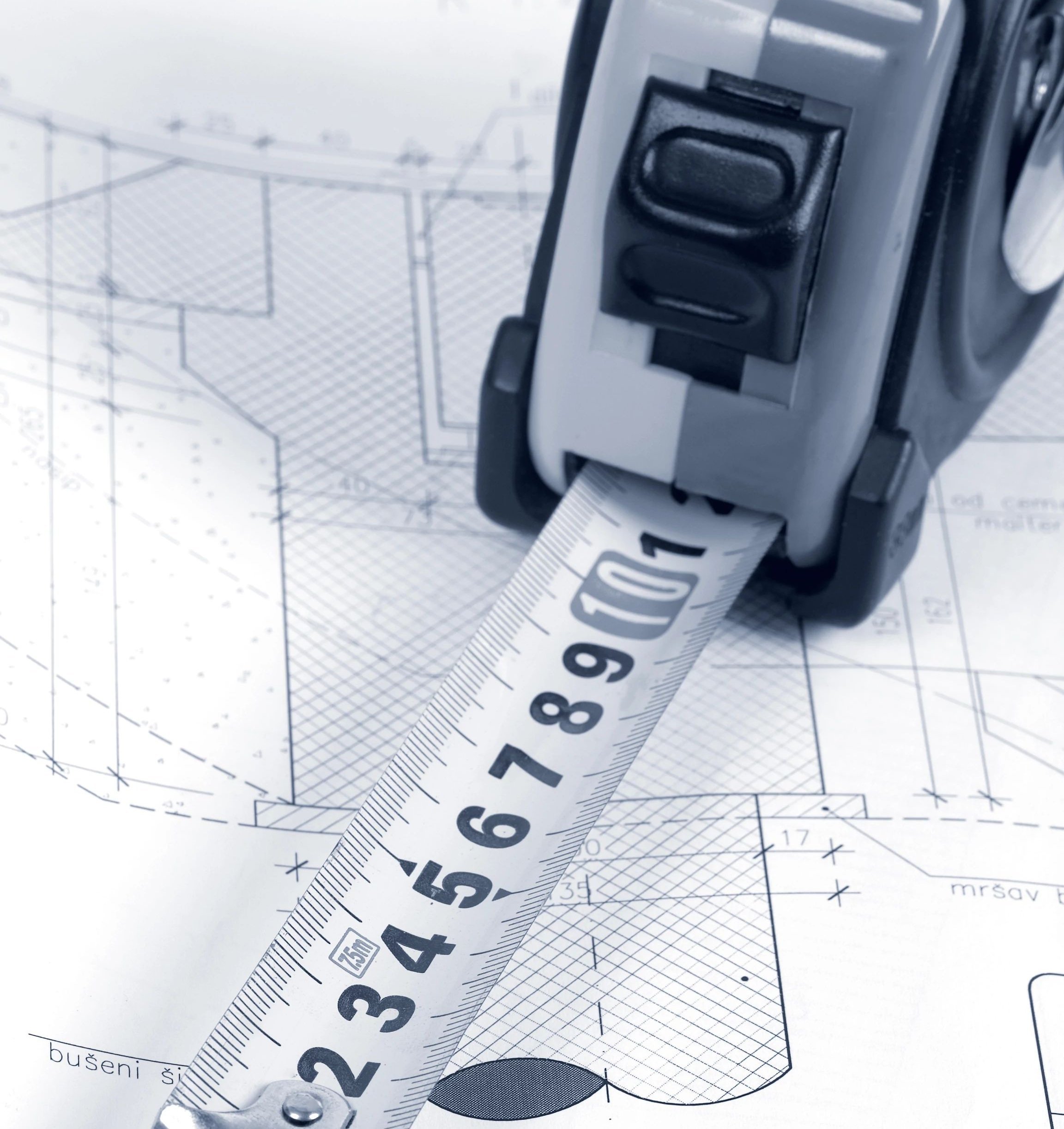 Measuring instrument on plans - Andersons New Carpet Design in Fridley